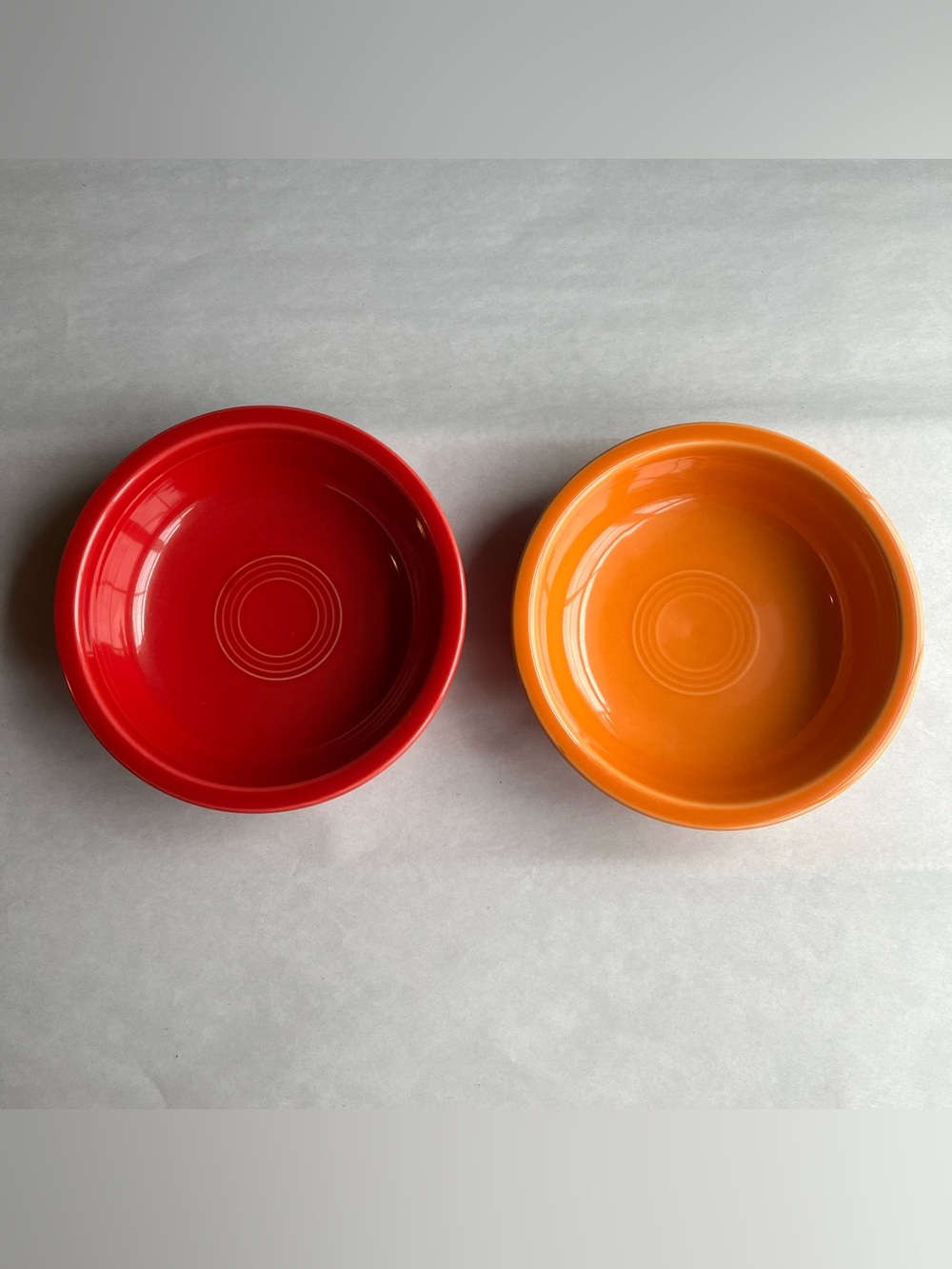 HLC Fiesta Ware Cereal Bowls Red Orange - Set of 2